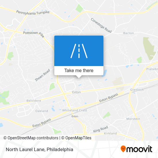 North Laurel Lane map