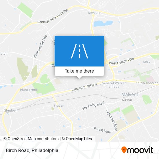 Mapa de Birch Road