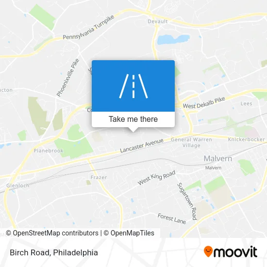 Birch Road map