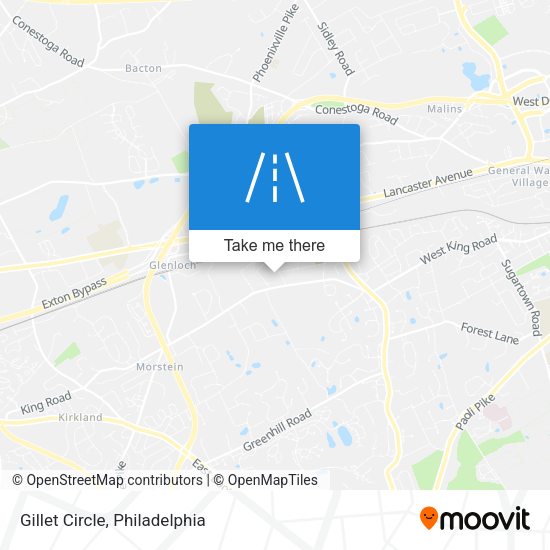 Mapa de Gillet Circle