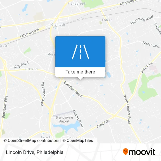Lincoln Drive map