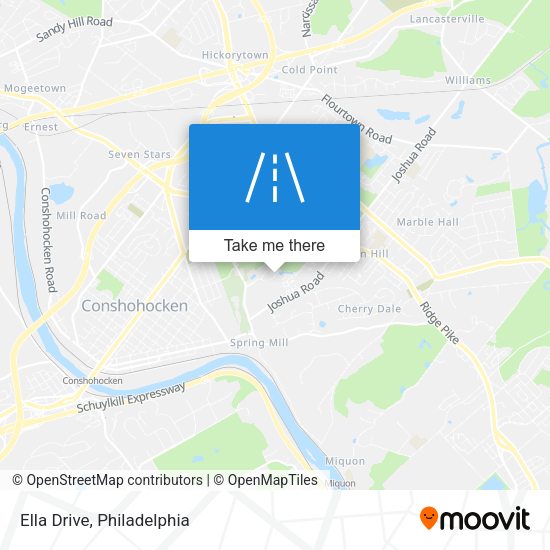 Mapa de Ella Drive