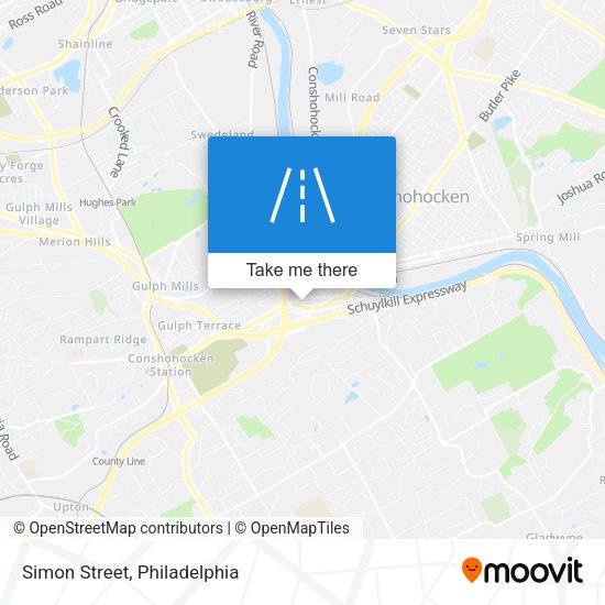 Simon Street map