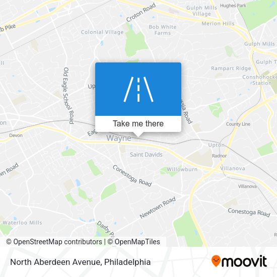 North Aberdeen Avenue map