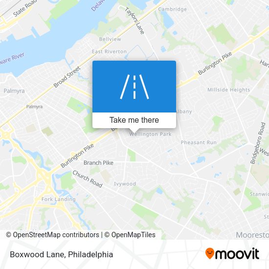 Mapa de Boxwood Lane
