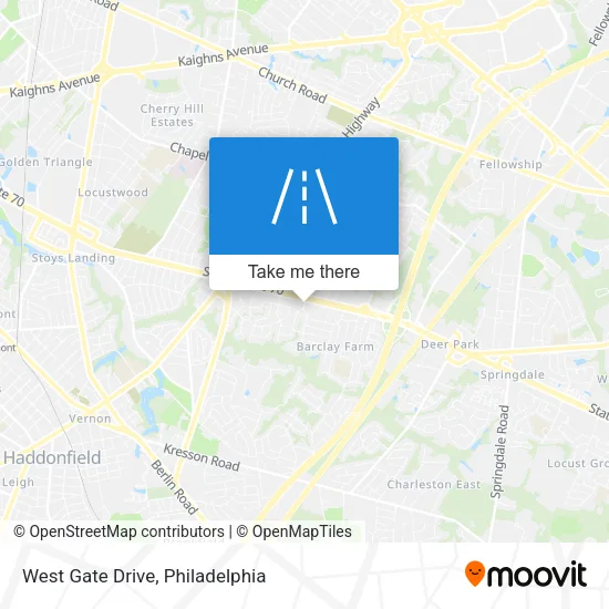 West Gate Drive map