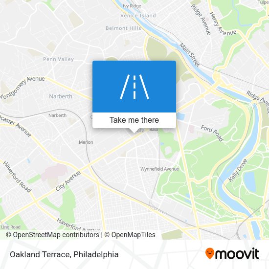 Oakland Terrace map