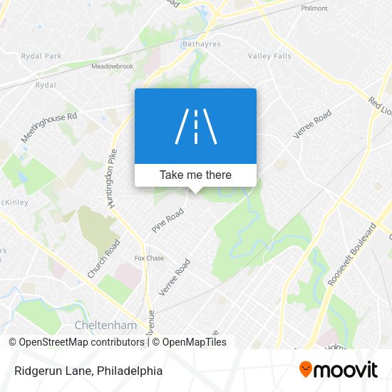 Mapa de Ridgerun Lane