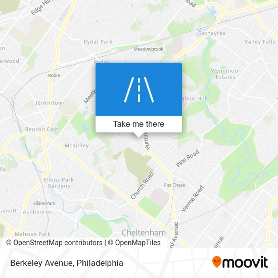 Berkeley Avenue map