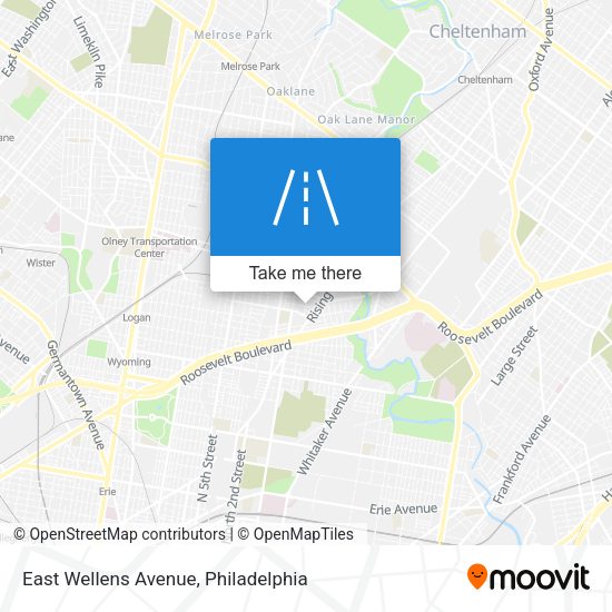 Mapa de East Wellens Avenue