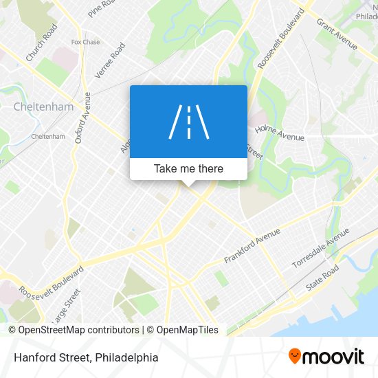 Hanford Street map