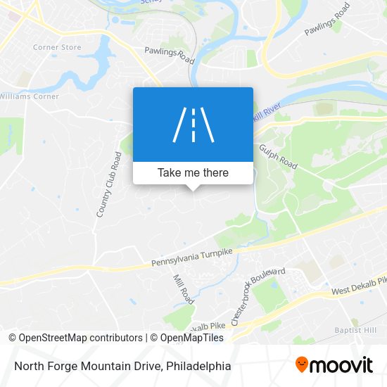 North Forge Mountain Drive map