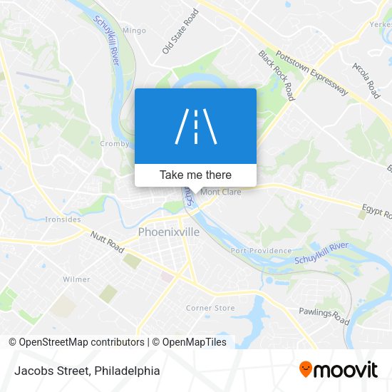 Mapa de Jacobs Street