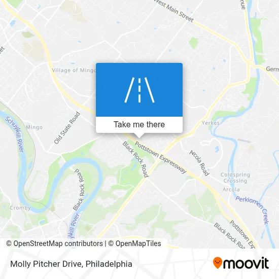 Molly Pitcher Drive map