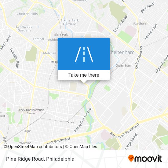Mapa de Pine Ridge Road