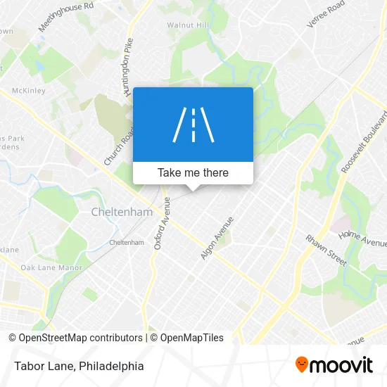 Tabor Lane map