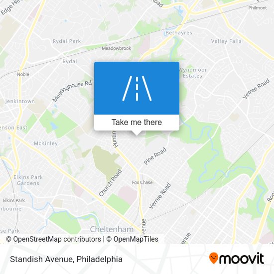 Mapa de Standish Avenue