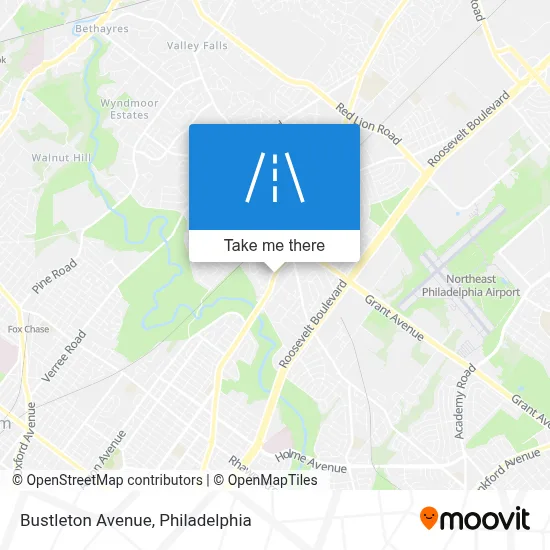 Bustleton Avenue map