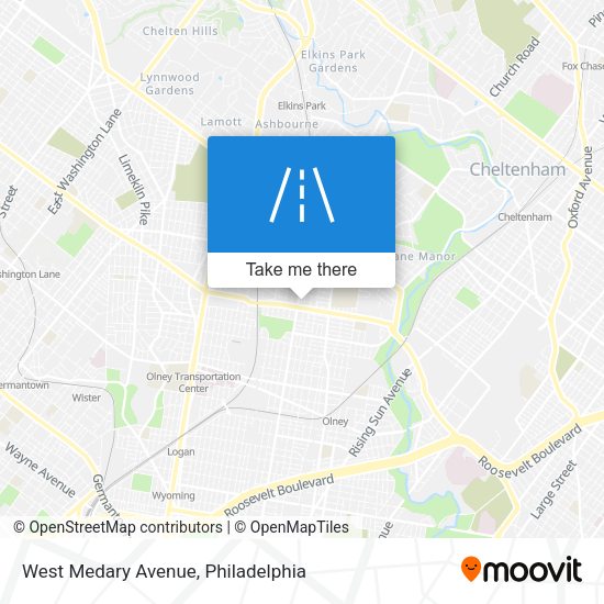 West Medary Avenue map