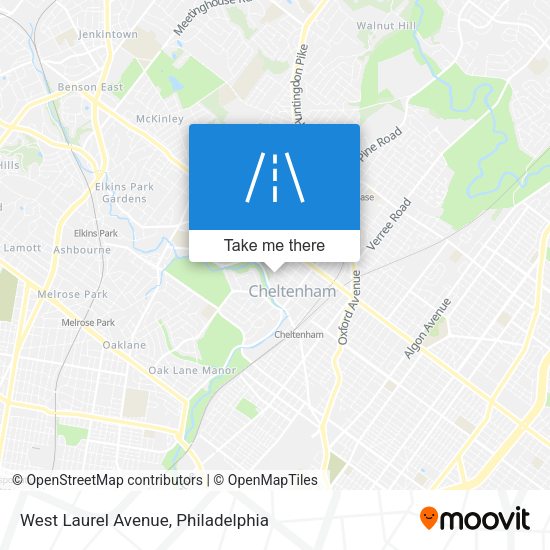 Mapa de West Laurel Avenue