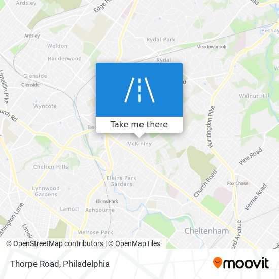 Mapa de Thorpe Road