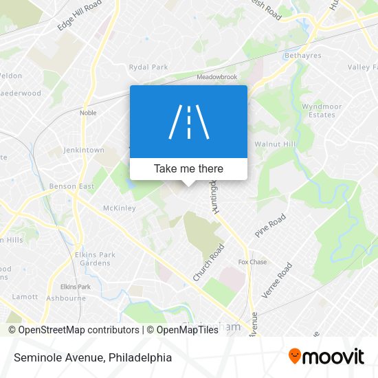 Seminole Avenue map