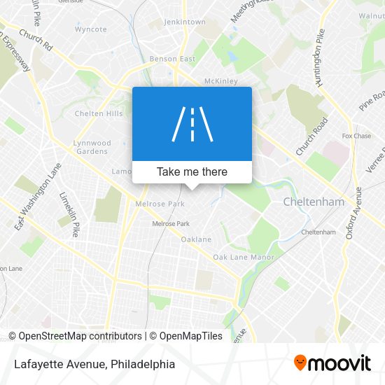 Lafayette Avenue map