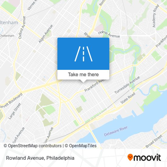 Mapa de Rowland Avenue