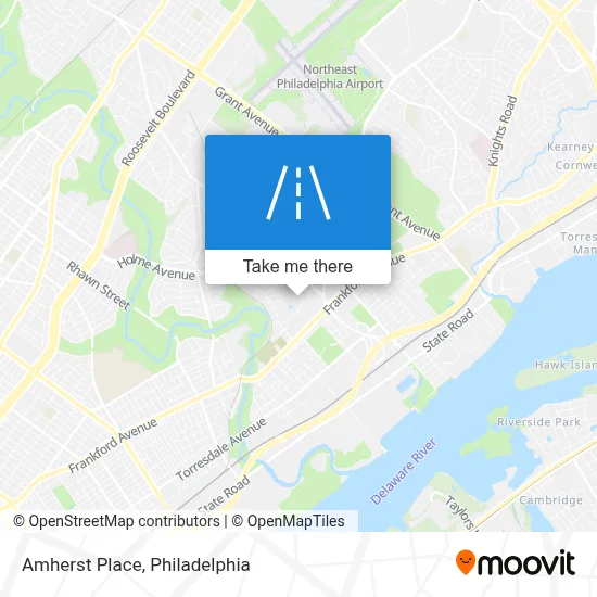Amherst Place map