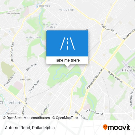 Mapa de Autumn Road