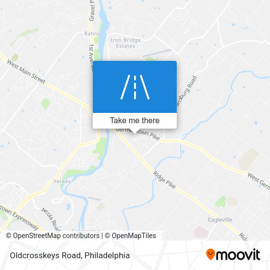 Mapa de Oldcrosskeys Road