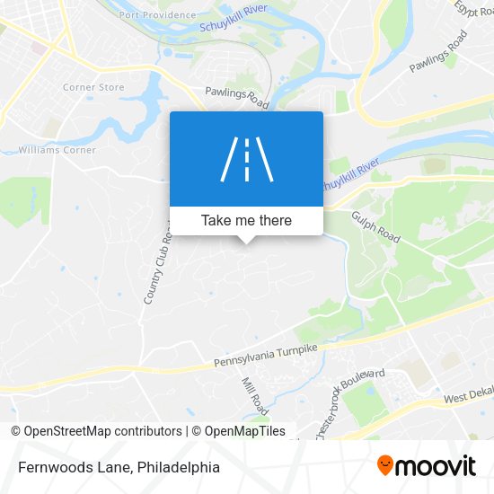 Fernwoods Lane map