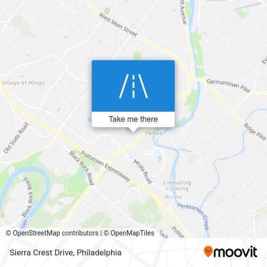 Mapa de Sierra Crest Drive