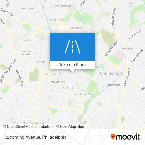 Mapa de Lycoming Avenue