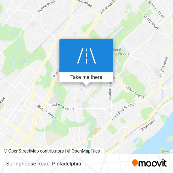 Springhouse Road map