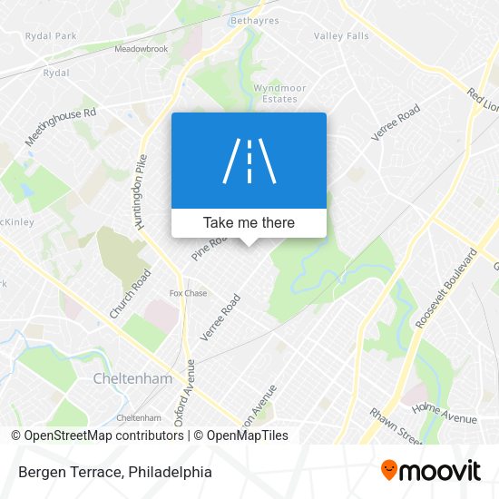 Mapa de Bergen Terrace