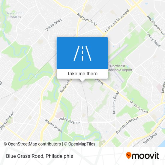 Mapa de Blue Grass Road