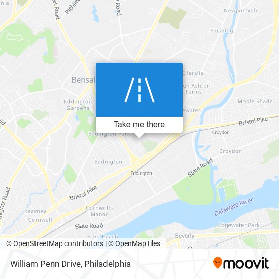 William Penn Drive map