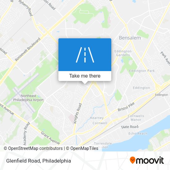 Mapa de Glenfield Road