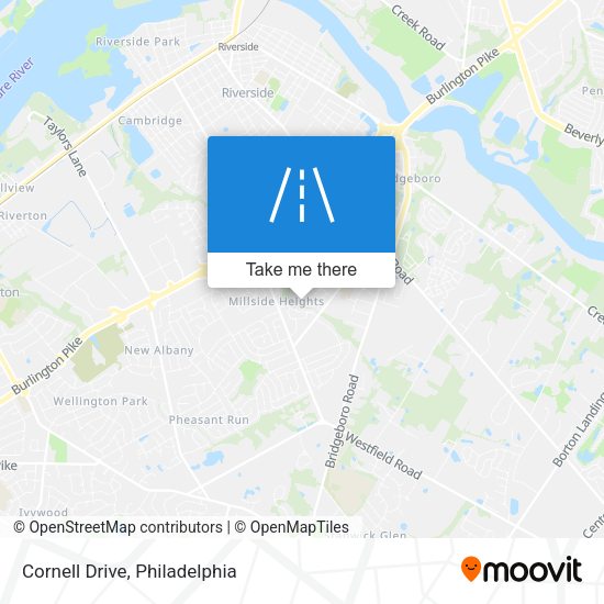 Mapa de Cornell Drive