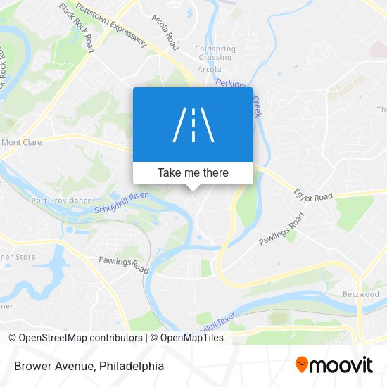 Mapa de Brower Avenue