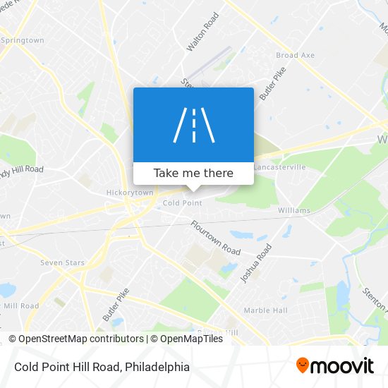 Cold Point Hill Road map