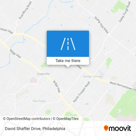 David Shaffer Drive map