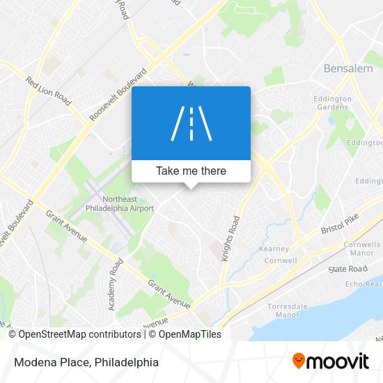 Mapa de Modena Place
