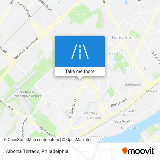 Alberta Terrace map