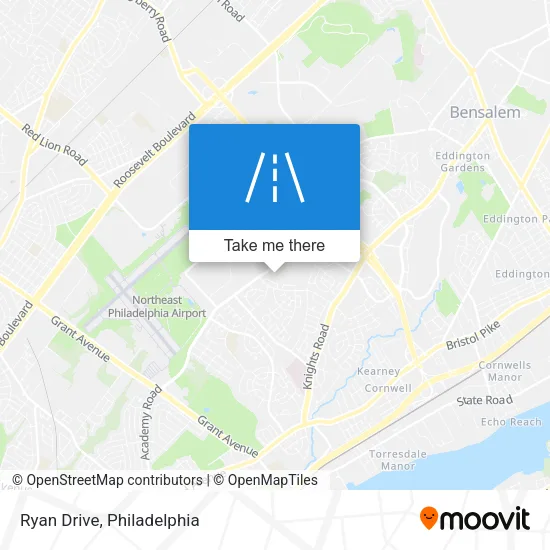 Ryan Drive map