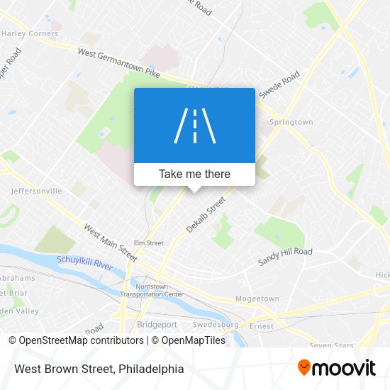 West Brown Street map
