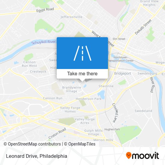 Mapa de Leonard Drive