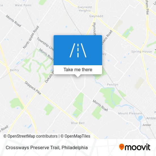 Crossways Preserve Trail map