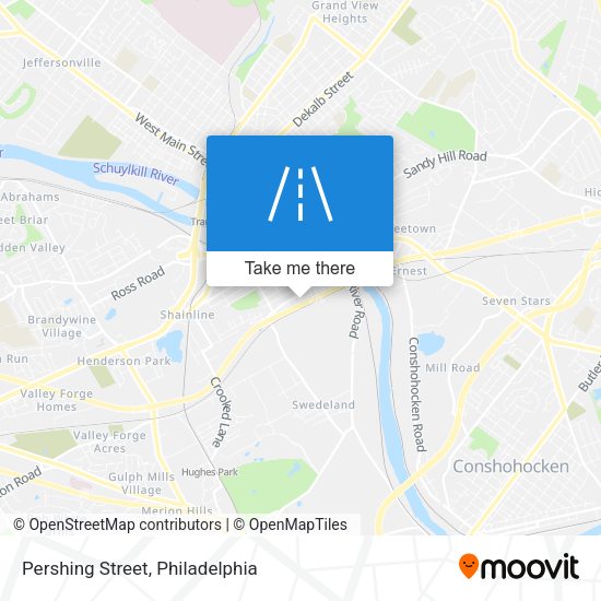 Pershing Street map